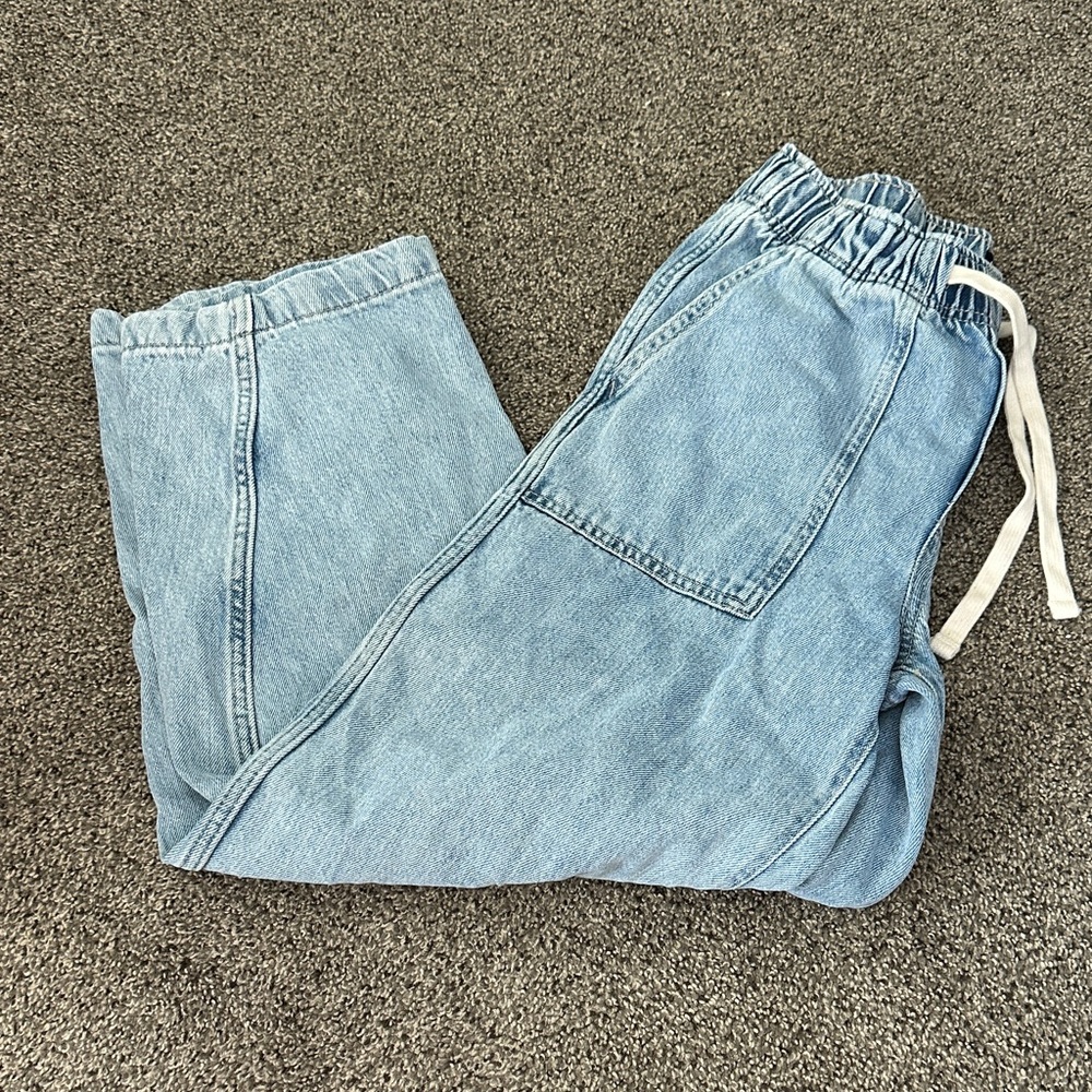 Light Blue Denim Joggers